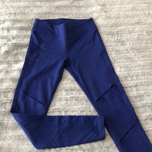 Royal blue fabletics leggings with cutouts